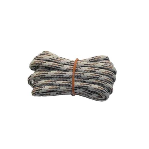 Shoelace circle strong 120 cm brown / light brown / white for Mountaineering, Trekking, Outdoor