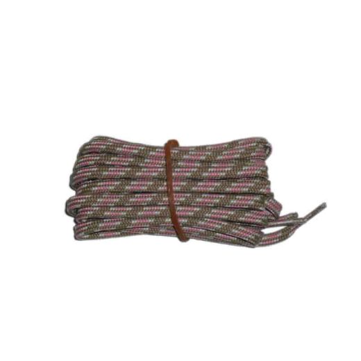 Shoelace stylish 75 cm brown / grey / pink