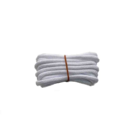 Shoelace classic, 90 cm, white, sport round