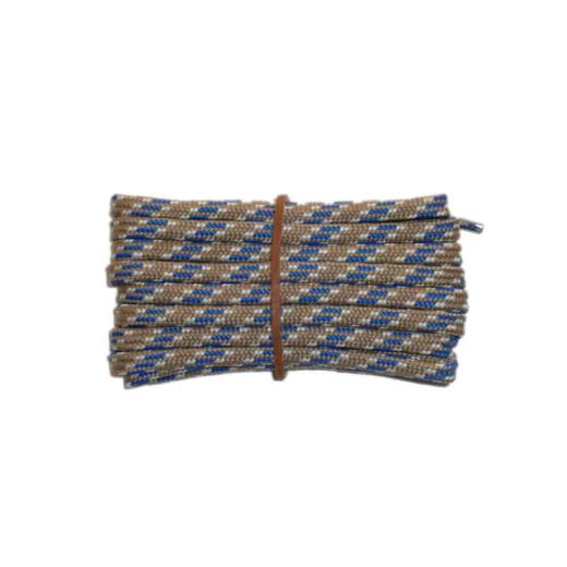 Schnürsenkel/Schuhband modisch 65 cm hellgrau / weiss / blau