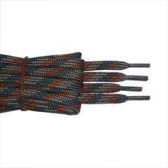 Schnürsenkel/Schuhband halbrund 120 cm grau/hellgrau/orange für Bergsport, Trekking, Outdoor