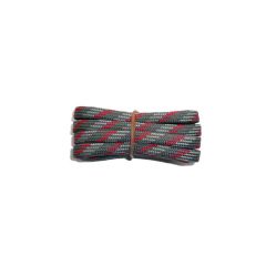 Schnürsenkel/Schuhband halbrund 150 cm grau/hellgrau/rot für Bergsport, Trekking, Outdoor