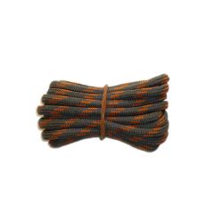 Schnürsenkel/Schuhband rund dick 150 cm grau/orange für Bergsport, Trekking, Outdoor