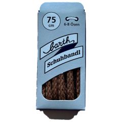Shoelace classic, 75 cm, light brown, waxed, extra strong