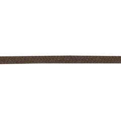 Shoelace, 90 cm, thin, circle, dark brown, cotton